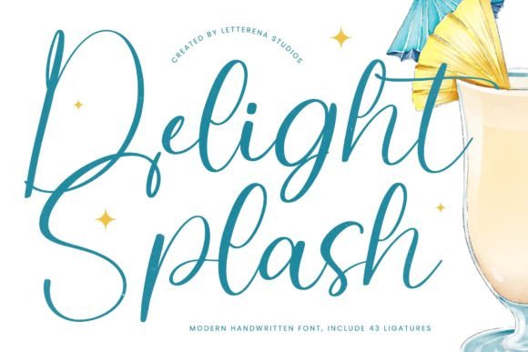 Delight Splash Font - Featured Image