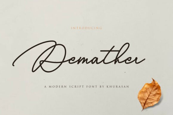 Demather Font - Featured Image