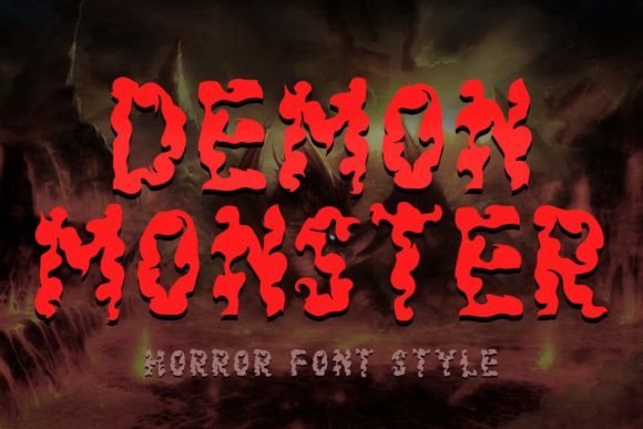 Demon Monster Font - Featured Image