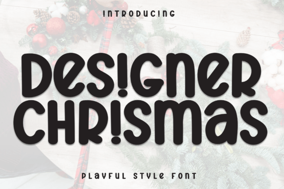 Designer Christmas Font - Featured Image