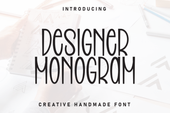 Designer Monogram Font - Featured Image