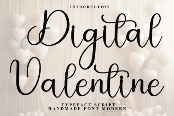 Digital Valentine Font - Featured Image