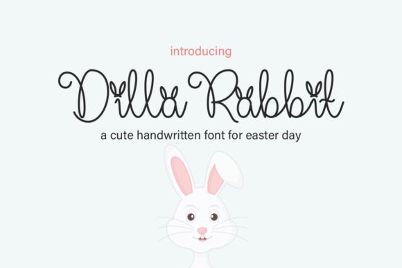 Dilla Rabbit Font - Featured Image