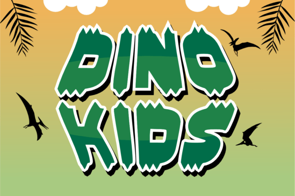 Dino Kids Font - Featured Image