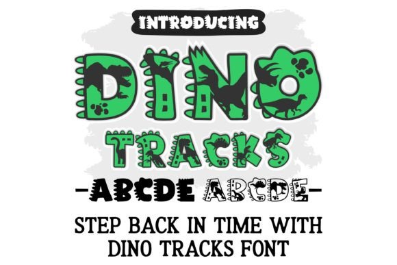 Dino Tracks Font - Featured Image