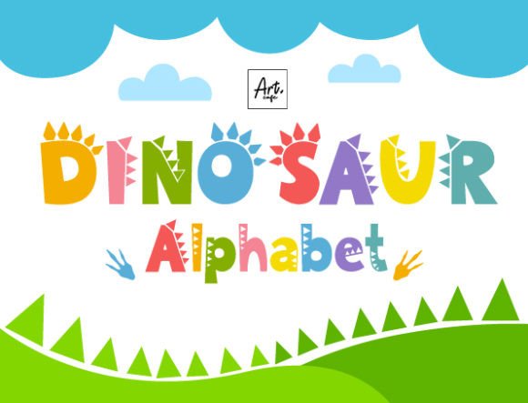 Dinosaur Alphabet Font - Featured Image