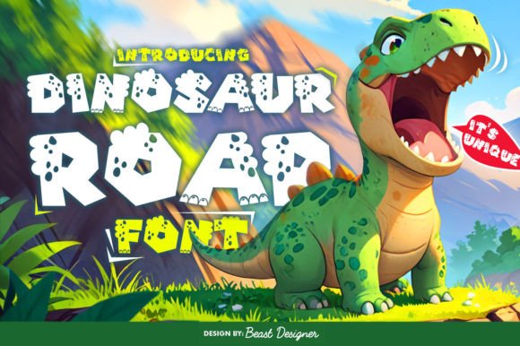 Dinosaur Roar Font - Featured Image