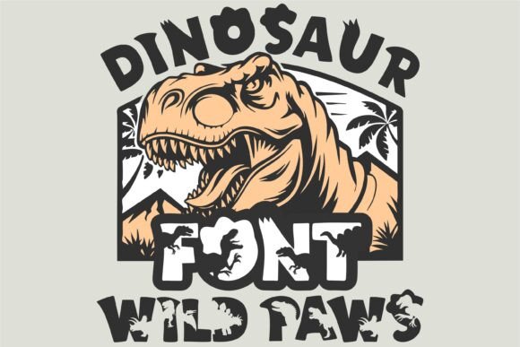 Dinosaur Wild Paws Font - Featured Image