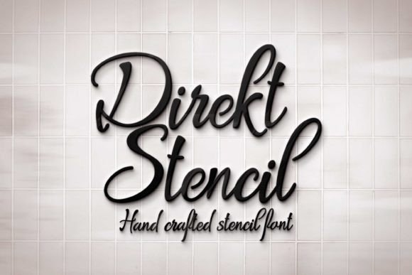 Direkt Stencil Font - Featured Image
