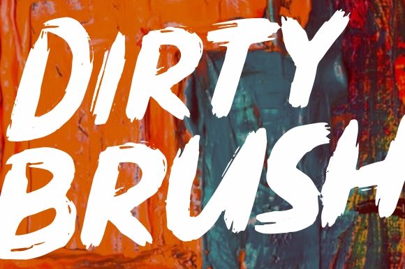 Dirty Brush Font - Featured Image