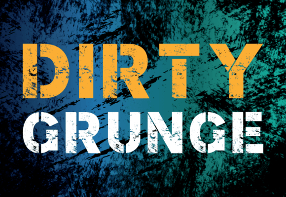 Dirty Grunge Font - Featured Image