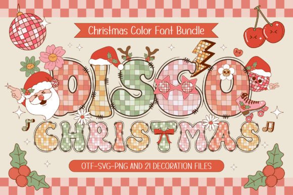 Disco Christmas Font - Featured Image