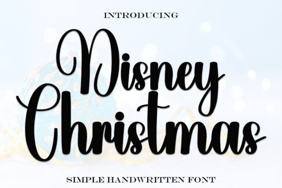 Disney Christmas Font - Featured Image