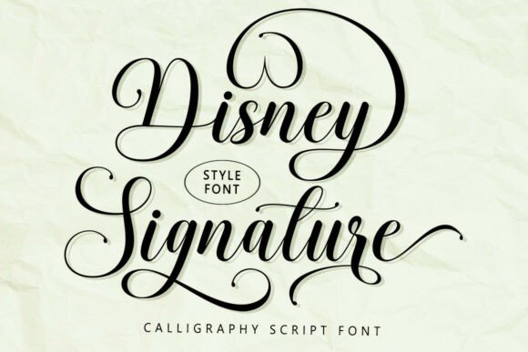 Disney Signature Font - Featured Image