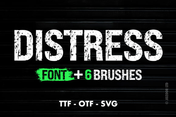 Distress College Grunge Font - Featured Image