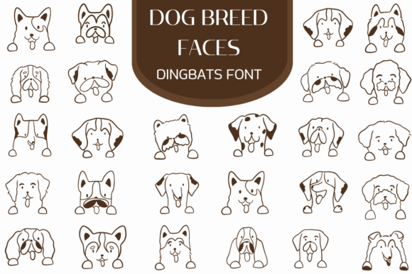 Dog Breed Faces Font - Featured Image