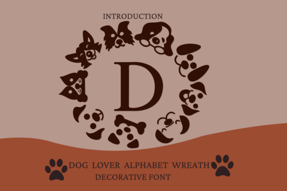Dog Lover Alphabet Wreath Font - Featured Image