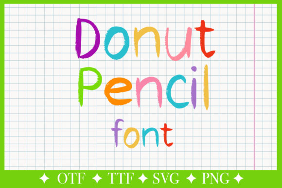Donut Pencil Font - Featured Image