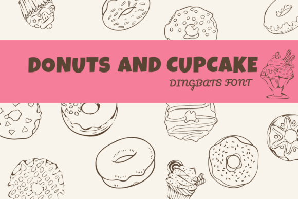Donuts and Cupcake Font - Featured Image