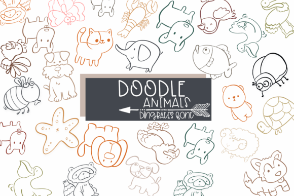 Doodle Animals Font - Featured Image