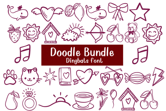 Doodle Bundle Font - Featured Image