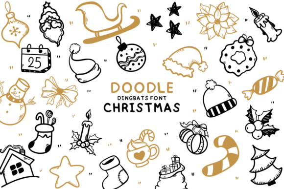 Doodle Christmas Font - Featured Image