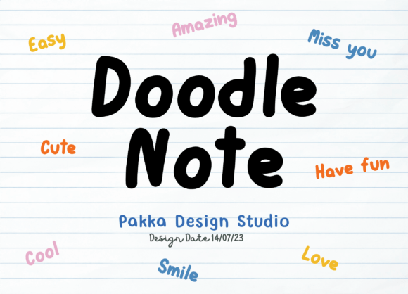 Doodle Note Font - Featured Image
