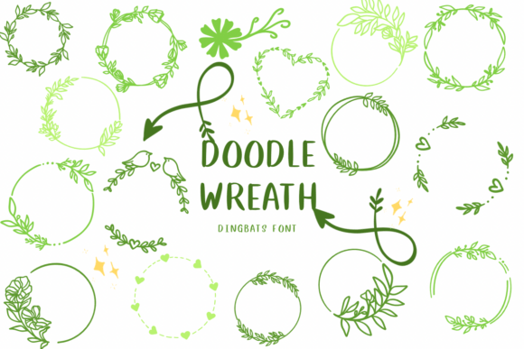 Doodle Wreath Font - Featured Image