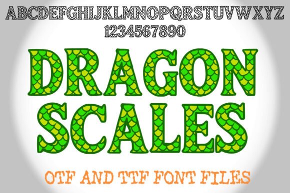 Dragon Scales Font - Featured Image