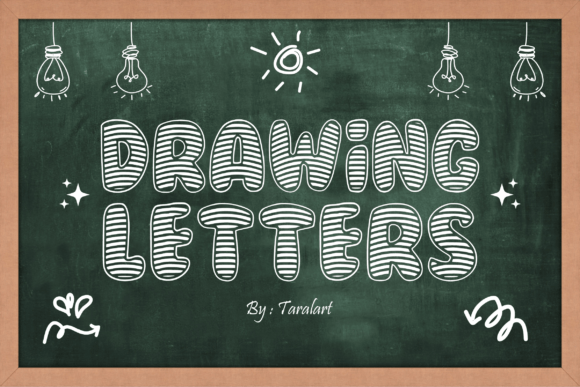 Drawing Letters Font - Featured Image