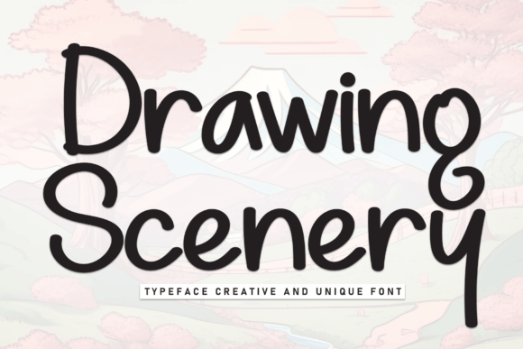 Drawing Scenery Font - Featured Image