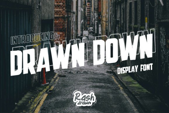 Drawn Down Font - Featured Image