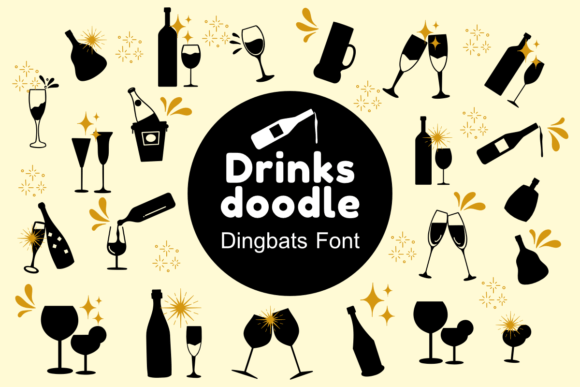 Drinks Doodle Font - Featured Image