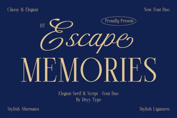 Dt Escape Memories Font - Featured Image