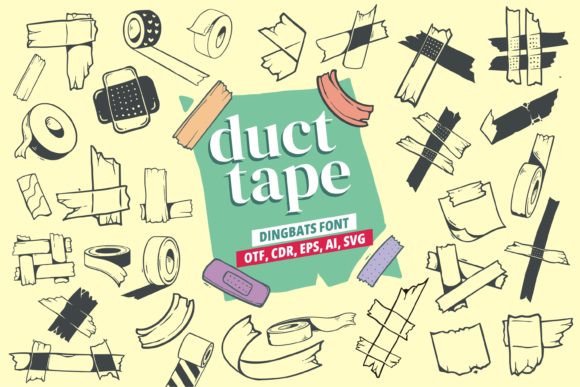 Duct Tape Font - Featured Image