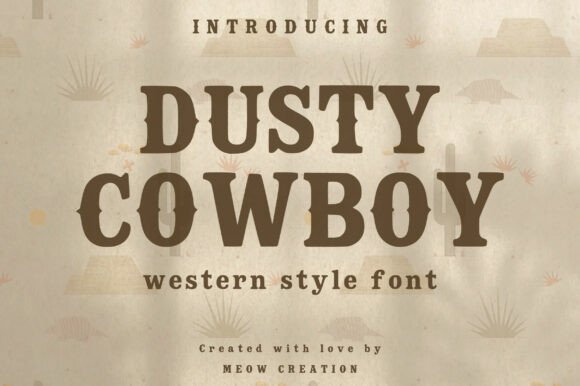 Dusty Cowboy Font - Featured Image
