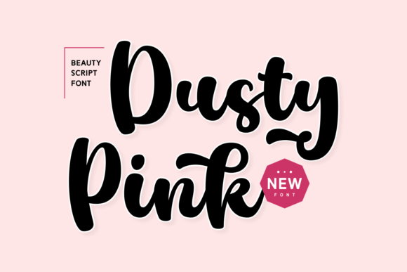 Dusty Pink Font - Featured Image