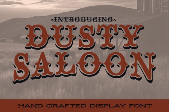 Dusty Saloon Font - Featured Image