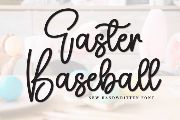 Easter Baseball Font - Featured Image