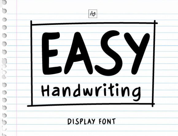 Easy Handwriting Font - Featured Image