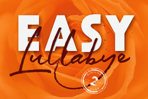 Easy Lullabye Font - Featured Image
