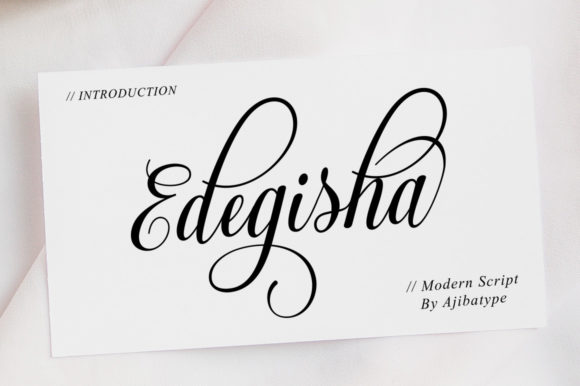Edegisha Script Font - Featured Image