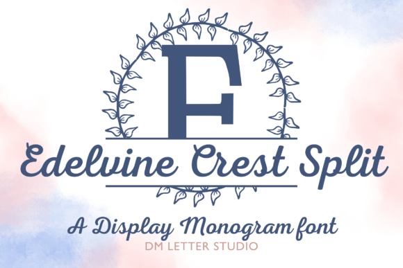 Edelvine Crest Monogram Font - Featured Image