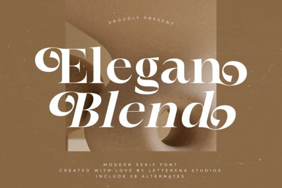 Elegan Blend Font - Featured Image