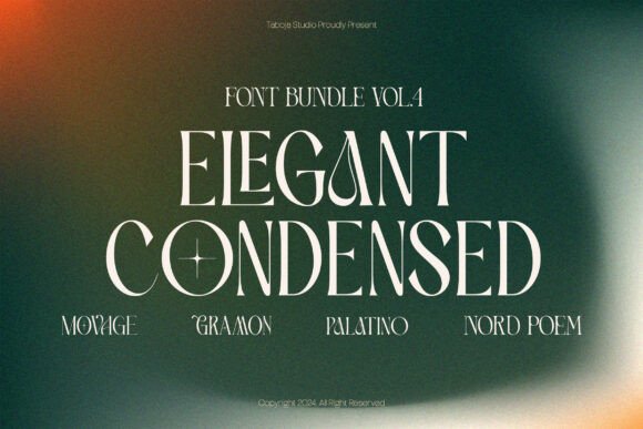 Elegant Condensed Bundle Vol Iv Font - Featured Image