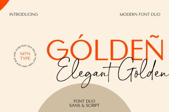 Elegant Golden - Duo Font - Featured Image