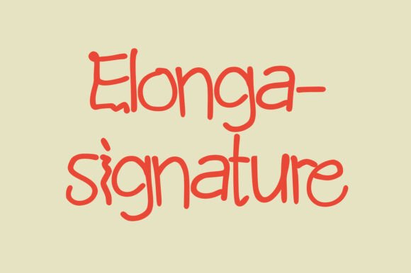 Elonga Signature Font - Featured Image