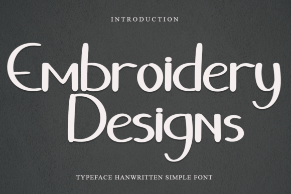 Embroidery Designs Font - Featured Image