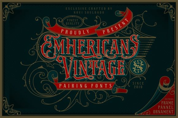 Emhericans Vintage Font - Featured Image