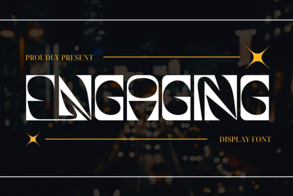 Engaging Stencil Font - Featured Image